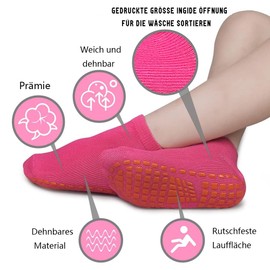 HYCLES Baby Non-Slip Boys Girls Socks - Cosy Warm Grip Socks for Children 2-13 Years - Baby Toddler Infant Newborn Kids Crew Socks 6 Pairs, 02#Color