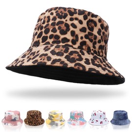 Keho Bucket Hats Women - Reversible Cotton Summer Beach Sun Hats Foldable Fisherman Hat for Travel Beach Hiking UK