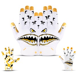 LISAAZ Limited Edition Football Gloves Fit Youth Football Gloves Receiver Tacky for Adult/Youth