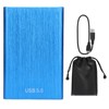 2.5in External Hard Drive USB 3.0 Aluminum Alloy Rounded Shell