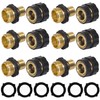 Hourleey Garden Hose Quick Connector, 3/4 Inch Male and Female