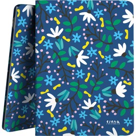 Grafoplás A4 Plastic Folder | Flexible Cover | 30 Polypropylene Inserts | Blue Garden | Elena Corredoira | Polyplas | Perfect for Organising Your School Supplies