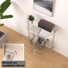 Carzi-Crea Acrylic Console Table 11.8" D x 23.6" W x