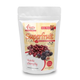 Acerola Cherry Fig Black SUPER FRUIT Tea Blend, Iced Tea
