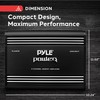 Pyle 2000W 4-Channel Car Stereo Amplifier - Bridgeable MOSFET Power