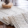 Alynsehom Macrame Table Runner Cream Beige Boho Table Runner with