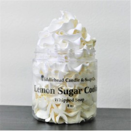 Handmade Lemon Sugar Cookie Fluffy Whipped Soap|Cream Soap|Shaving Cream|Body Frosting - 8 oz (volume) jar