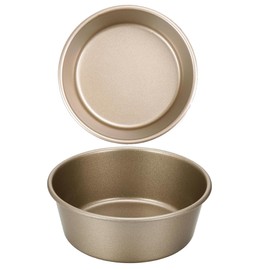 Mini bread baking mould for hamburgers, rolls, carbon steel, muffins, cupcakes, cheesecakes, cakes, baking moulds for wedding, birthday, anniversary, 4 inches, pack of 2