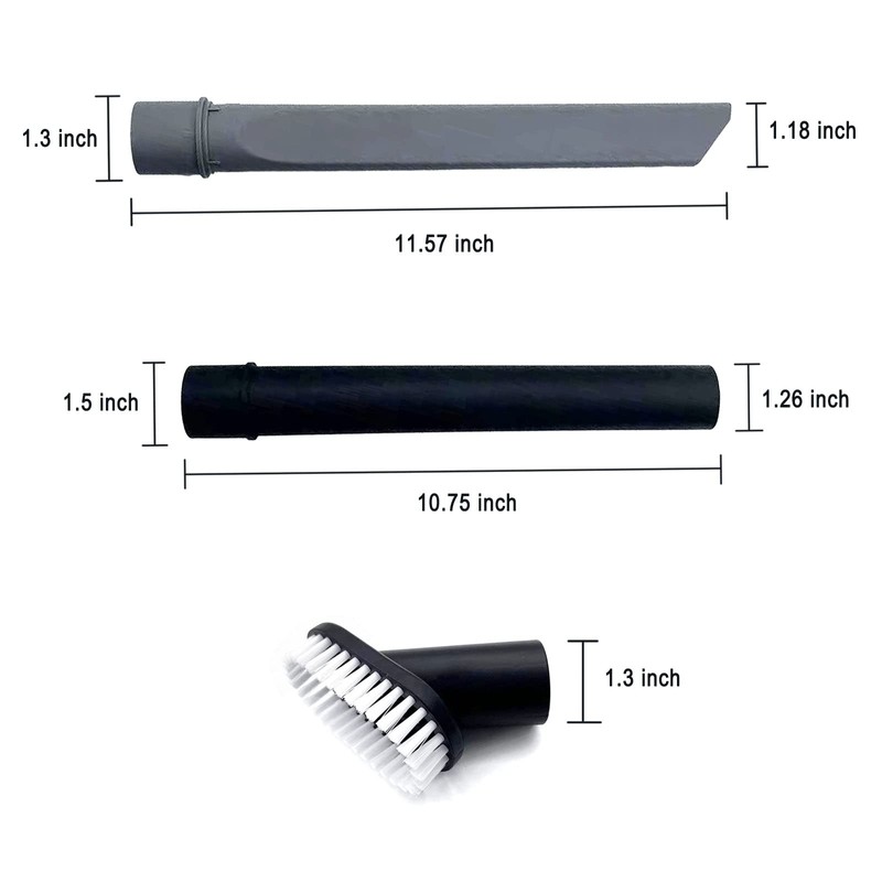 Bvhonwe Vacuum Attachments Accessories Cleaning Kit Crevice Tool+Wand Plastic+Dust Brush