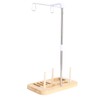 Thread Holder Stable Wood Base Large Spool Thread Stand for