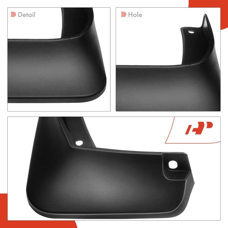 A-Premium Juego de 4 protectores contra salpicaduras compatibles con Elantra