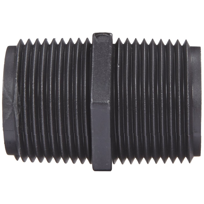 Banjo NIP100-SH Polypropylene Pipe Fitting, Short Nipple, Schedule 80, 1"