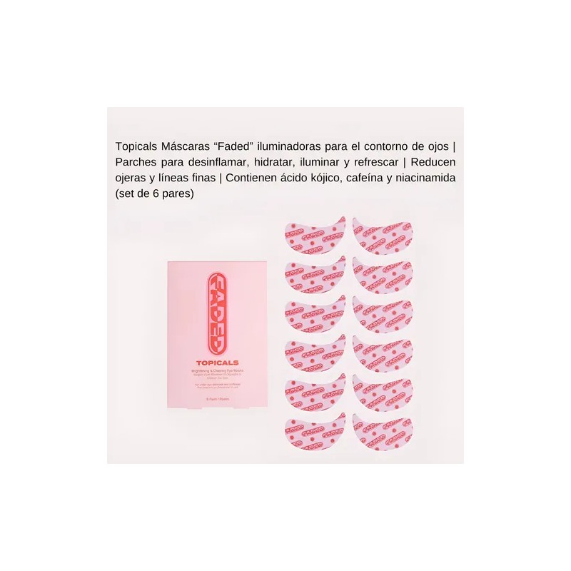Topicals Skincare Faded Under Eye Brightening Clearing Masks