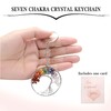 QINJIEJIE Tree of Life Keyring 7 Chakra Crystals Keyrings Crystal