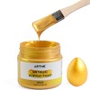 artme Acrylic Metallic Gold Paint, 100ml Gold Leaf for Art,