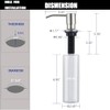 Sink Soap Dispenser Brushed Nickel, Soap Dispenser for Kitchen Sink