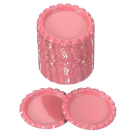 PATIKIL 100 Pieces Bottle Caps for Crafts, 1 Inch Decorative Double Sides Printed Flat Bottle Caps Bulk for DIY Pendants Scrapbooks Badge, Pink