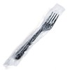 CIAO! 7.3" Black Fork Heavy Weight Polypropylene Individually Wrapped (Case
