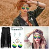 6 Pcs 60s 70s Outfits for Women Hippie Costume Accessories