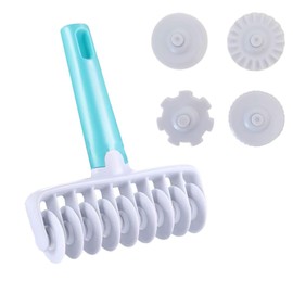 4-in-1 Pizza Pastry Wheel Decorator Cutter Rolled Pastry Pie Crimper Cookie Cutter Wheel Pizza Baking Beads Pie Crust Cutters Baking & DIY Cooking Tool