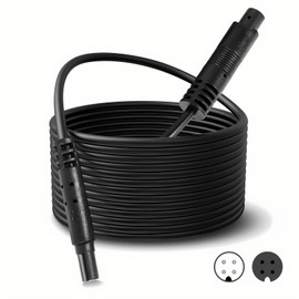 MVSSP 4-Pin Backup Camera Extension Cable - Heavy-Duty Pure Copper Shielded Wire for Dash Cam and Rear View Cameras (4Pin-13Ft)
