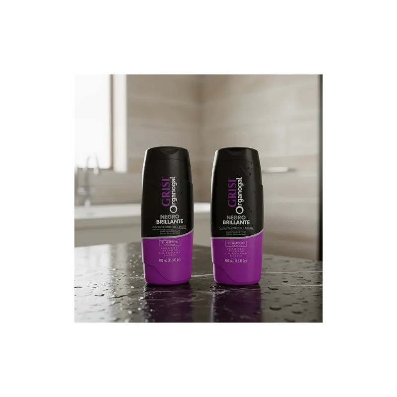 2 Shampoo Grisi Organogal Brillante De Cabello 400 Ml