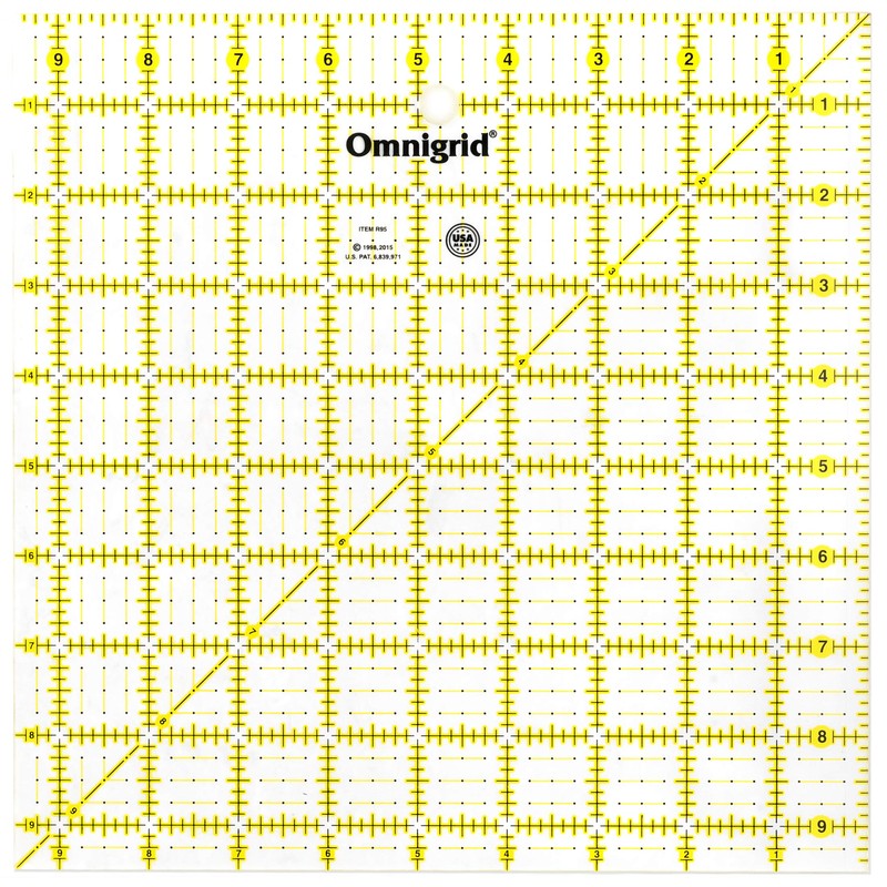 Omnigrid Square Quilting Ruler Value Pack (2-1/2", 4-1/2", 6-1/2", 9-1/2")