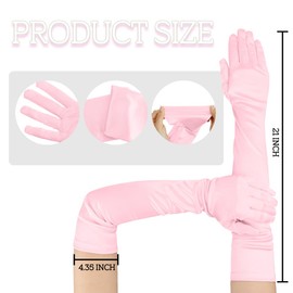 ItkFresh Opera Gloves, Long Gloves, Satin Gloves, Long Gloves For Women Fancy, Long Gloves Women Formal, Pink Gloves Long, Satin Gloves Elbow Length, Long Satin Gloves, 1920s Gloves