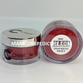 Chisel Nail Art 2 in 1 Acrylic & Dipping Powder 2 Oz - Solid 2 02 002
