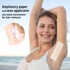 100 Pcs Professional Paper Wax Strips, Non-Woven Waxing Strips for
