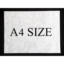 A4 Mulberry Paper Sheets Origami Design Craft Hand Made Art Tissue Washi Suppliers Card Making Glass Decoupage (A4/8.3 x 11.7in) (50 Sheets)