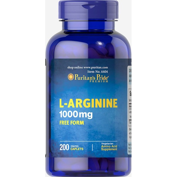 Puritan's Pride L-Arginine 1000 mg-200 Caplets