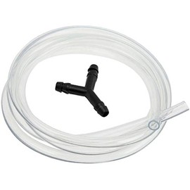 Vixen Horns 3/8" OD Clear Plastic Hose 6 Feet with Y Barbed Splitter Kit for Train/Air Horn Systems and Other Suspension Applications VXK8102