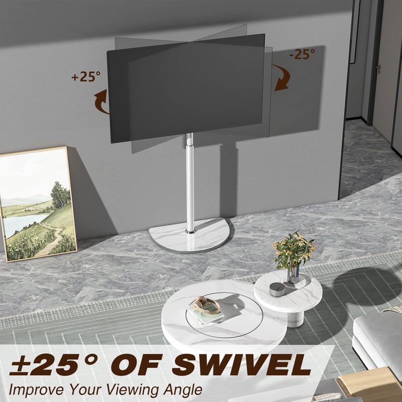 Universal Corner TV Floor Stand with Swivel Mount for 32-65
