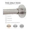 Crkmire Corner Shower Curtain Rod, Brushed Nickel [24"-53"] x [24"-53"]
