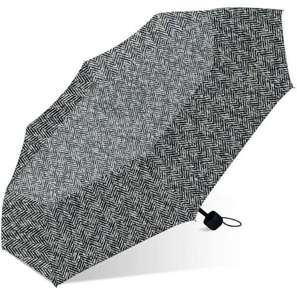 London Fog Mini Rain Umbrella, Manual Folding Umbrella, Windproof, Lightweight