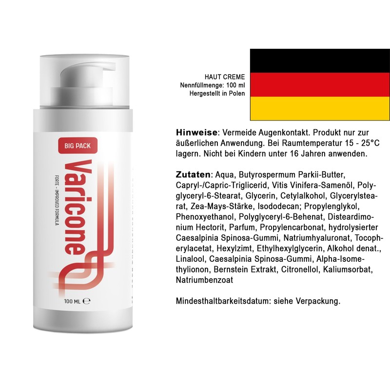 Creme Varicone Forte - 300 ml (3 x 100 ml)