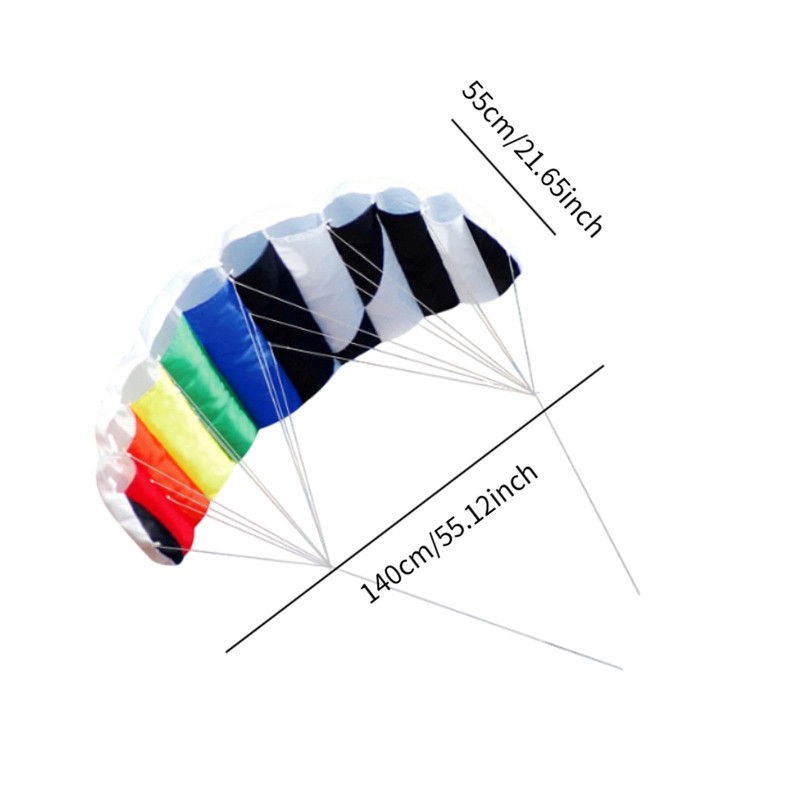 Harilla Line Kite Einstiegsniveau Großer Parafoil Drachen für Park Outdoor