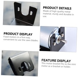 Tofficu 2sets Motor Bracket U-Type Motor Mounting Bracket for Cutting Machine Gear Stands Small Mount