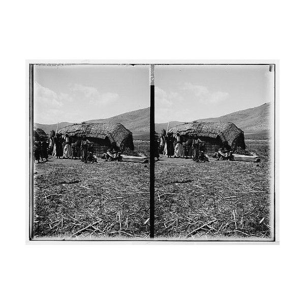 HistoricalFindings Photo: Beduin,Bedouin Tent of paprus,Papyrus,Middle East,Nomadic Arabs,Matson Photo