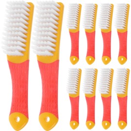 10 Cepillos Limpiadores de Zapatos Mango Ergonómico, Nylon ABS