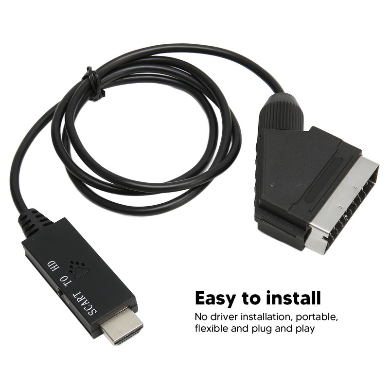 SCART to HD Multimedia Interface Converter HD 1080P SCART to