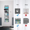 plastific 5 Tier Hanging Wardrobe Storage Shelf Organiser Breathable Closet