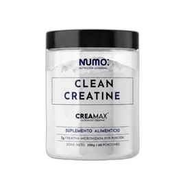 NUMO Creatina Monohidratada Micronizada CREAMAX 300g | 60 Porciones | Sin Sabor | Apoya Fuerza, Rendimiento y Masa Muscular | Creatine Monohydrate