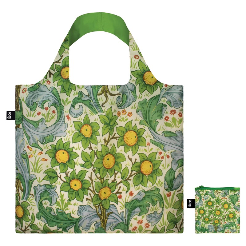 LOQI William Morris Orchad Bag, Multi-Colour, Small, Contemporary, Colourful, Contemporary