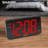 Sharp Digital Alarm Clock with Jumbo Numbers, Easy to See