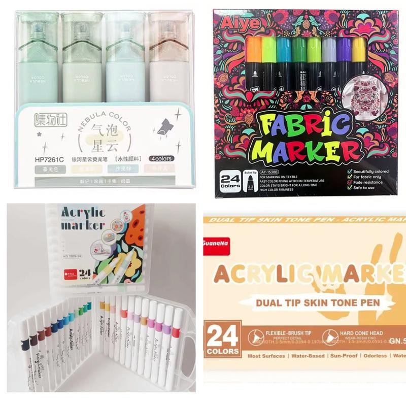 Colorful bags(markers,pen, for wiritng, painting)--come back to my live and