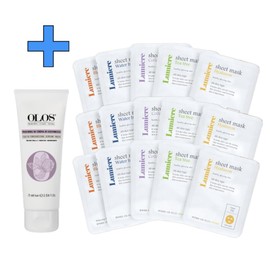 Italy Olos Youth Enhancing Cream Mask 75ml + Lumiere Sheet Pack 15 sheets / 이태리 올로스 유스 엔행싱 크림 마스크 75ml+루미에르 시트팩 15매