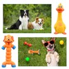 9 Pack Squeaky Latex Dog Toys, 7 Inch Rubber Dog