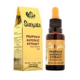 Sunyata 4 Bottles of Sunyata Golden Brazilian Propolis Glycolic Extract - Alcohol Free